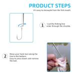 Lianup Fish Hook Remover Tool,Fishing Hook Quick Removal Device,Fishing Gear Security Extractor Equipment Kits for Adult,Hook Extractor Accessories Tools with Storage Tube,4Pcs Multi