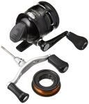 Zebco Omega Pro Spincast Fishing Reel, 7 Bearings (6 + Clutch), Instant Anti-Reverse with a Smooth Triple-Cam, Dial-Adjustable Disk Drag, Powerful All-Metal Gears, Spare Spool, Size 20,Black