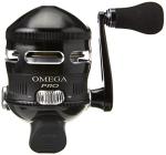 Zebco Omega Pro Spincast Fishing Reel, 7 Bearings (6 + Clutch), Instant Anti-Reverse with a Smooth Triple-Cam, Dial-Adjustable Disk Drag, Powerful All-Metal Gears, Spare Spool, Size 20,Black