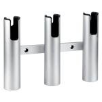 Marinebaby Fishing Boat Rod Holder Aluminum,3 Link Tube Aluminum Rod Rack, Suit Boats & Yacht