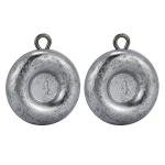 Dr.Fish 5 Pack Fishing Coin Sinkers Lead Fishing Weights Disc Weights No Roll Freshwater Saltwater River Bank Surf Fishing Catfishing, 1oz