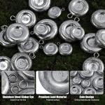 Dr.Fish 5 Pack Fishing Coin Sinkers Lead Fishing Weights Disc Weights No Roll Freshwater Saltwater River Bank Surf Fishing Catfishing, 1oz