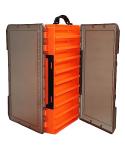 Uxwuy Fishing Lure Box Double Sided Tackle Box 18 Compartment Lure Box 3700 Tackle Tray Crankbait Storage Spinner Bait Tackle Box Large Bait Box