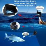 Fish Finder,Underwater Fishing Camera Equipped with Infrared Night Vision Function, IP67 Waterproof, and ice Fishing Camera a Portable Fish Finder, in Rivers, Lakes, Kayaks and Boats.