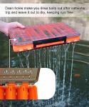Uxwuy Fishing Lure Box Double Sided Tackle Box 18 Compartment Lure Box 3700 Tackle Tray Crankbait Storage Spinner Bait Tackle Box Large Bait Box