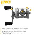 Lew's Laser XL Baitcast Fishing Reel, Size 60 Reel, Right-Hand Retrieve, 4.2:1 Gear Ratio, 4 Bearing System