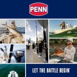PENN Squall II Level Wind Conventional Reel and Fishing Rod Combo, Black/Gold