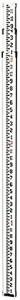 BOSCH CST/berger 06-808C Aluminum 8-Foot Telescoping Rod in Feet, Inches, and Eighths