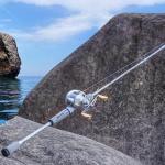 Sougayilang Fishing Pole, IM6 Graphite Spinning Rod & Casting Rod - Two Pieces, SuperPolymer Handle Fishing Rod for Bass Fishing - Casting- 6'0"