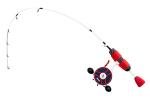 13 FISHING - Freefall Ghost Maverick Inline Ice Combo - 27" UL (Ultra Light) - FF Ghost + Tickle Stick Tennessee Handle - Right Hand Retrieve - USAFF-RH-27UL