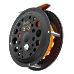 Martin Classic Rim Control Fly Fishing Reel, Metal Click Drag, Single Action, Aluminum Spool, Aluminum Frame, 7/8 Weight Line, Interchangeable Retrieve, Push-Button Release, Brown
