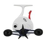 13 FISHING - Freefall Ghost Maverick Inline Ice Combo - 27" UL (Ultra Light) - FF Ghost + Tickle Stick Tennessee Handle - Right Hand Retrieve - USAFF-RH-27UL