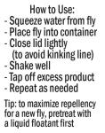 Dry Fly Shake Floatant - Fly Fishing Floatant Creates a Hydrophobic Powder Coating on Dry Flies Just by Shaking. Restores Soggy Flies to Dry High Floating Condition. Made in The USA.
