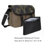 Kylebooker Trout Fishing Bag Fly Fishing Crossbody Shoulder Tackle Bag(Green)