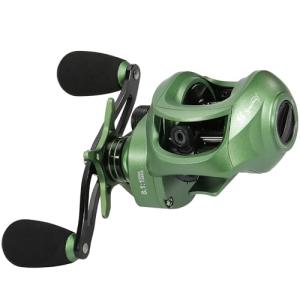 Sougayilang Fishing Baitcasting Reel, Baitcaster Fishing Reels with 9+1BB,Magnetic Braking System- Green- Right