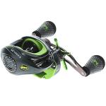 Lew's MACH 2 Baitcast Fishing Reel, 7.5:1 Gear Ratio, Graphite Frame, Premium 10 Bearing System, Black/Green