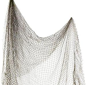 Fishing Net Decor – Real Repurposed 5x10ft Fishing Net for Wall, Beach Party & Nautical Decorations – Authentic Fish Netting for Pirate & Mermaid Themes – Indoor Outdoor Coastal Home Décor