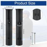 Fishing Rod Holders 6Tubes Boat Rod Holders with Screws Plastic Tube Pole Holders Bracket for Boat Kayak Garage Cooler Trailer Portable