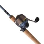Pflueger 6'6" President Spincast Reel and Rod Combo, Medium, 2-Piece Graphite Rod, Size 10 Reel, Aluminum Spool