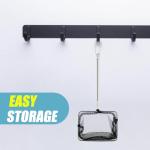 AQUANEAT Aquarium Net with Extendable Long Handle, Adjustable Wastes Skimming Cleaning Tools for Fish Tanks, 3 inch