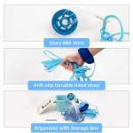 Handmade American Cast Net, BalanZze Casting Fishing Net for Bait Trap Fish, Throw Nets with Zinc Sinker Weights for Freshwater & Salt Water (3/4/5/6/8/9/10 Ft, 1/2 Inch Mesh Size)