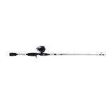 Abu Garcia 5’6" Ike Dude Youth Fishing Rod and Reel Spincast Combo, 2-Piece Rod, Size 6 Reel, Right Handle Position,White