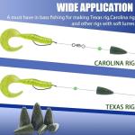 Fishing Weights Sinkers, Bullet Fishing Weights Worm Sinkers Painted Slip Sinkers for Bass Fishing Texas Rigs Carolina Rigs Saltwater Freshwater Fishing Tackle