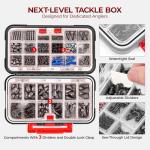 MadBite by KastKing 400-Pieces Freshwater Terminal Tackle Kit, Endorsed by Fishing Expert, Build 19+ Rigs, Fishing Hooks Accessory Kit, Fishing Gear, Weights&Sinkers, Jig Hooks, Floats and Bobber