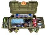 Flambeau Outdoors NextGen 6/0 Large Tackle Box, 6 Pivot Trays, 32 Compartments, Advanced Tackle Storage Organizer, Green