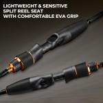 KastKing Zephyr Bait Finesse Fishing Rod,6'3", Fast, Ultra Light