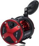 Sougayilang Trolling Reel Level Wind Conventional Reel Graphite Body Fishing Reel, Durable Stainless-Steel, Large Line Capacity-DTR30 Left Handle