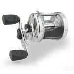 Abu Garcia Ambassadeur S Conventional Reel, Size 6500 (1292736), 1 Stainless Steel Ball Bearings + 1 Roller Bearing, Synthetic Star Drag, Max of 11lb | 4.9kg,Black