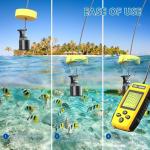 Portable Sonar Alarm Fish Finder with Sonar Transducer and LCD Display, for Kayak Fishing Boat Fishing Ice Fishing
