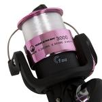 Fishing Rod and Reel Combo - Strike Series Medium Action 78-Inch Spinning Reel Pole - Fishing Gear for Bass, Trout, and Lake by Wakeman (Hot Pink)