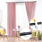 TONIAL Curtain Rod 32 to 58 Inch(2.6-4.8ft), Telescoping Splicing 3/4 Drapery Rods for Windows 20 to 53 Inch(1.7-4.4ft), Decorative Single Rod with Small Cap Finial, Black