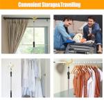 Frebuta Drapery Pull Rod,36“ to 63” Curtain Pull Telescoping Pole Heavy Duty For Curtains Wand Stainless Steel Tubes Soft Sponge Handle Rod for Curtains Extension Pole Lightweight (Black Yellow)
