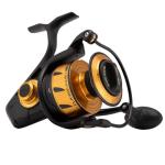 PENN Spinfisher VI Spinning Nearshore/Offshore Fishing Reel, HT-100 Front Drag, Max of 40lb | 18.1kg, Made with an All-Metal Reel Body and Spool Design, Black Gold