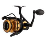 PENN Spinfisher VI Spinning Nearshore/Offshore Fishing Reel, HT-100 Front Drag, Max of 40lb | 18.1kg, Made with an All-Metal Reel Body and Spool Design, Black Gold