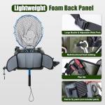 Goture Waterproof Fishing Waist Pack,IPX8 840D TPU Large Fishing Tackle Bag with Rod Holder,Airtight Zipper Closure,9L Fly Fishing Bag with Adjustable Strap,Sling Fishing Waist Bag,Fishing Fanny Pack