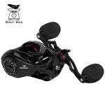 KastKing Spartacus II Baitcasting Fishing Reel, 6oz Ultralight, Super Smooth with 17.6 LB Carbon Fiber Drag, 7.2:1 Gear Ratio, 39mm Palm Perfect Lower Profile Design,Black Rhino,Left Handed