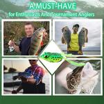 5Pcs Topwater Frog Lures Sets with Bait Box, Frog Lure Ray Frog Topwater Fishing Crankbait Lures, Frog Artificial Soft Bait for Bass Snakehead, Weedless Freshwater Soft Simulated Frog Bait