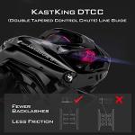 KastKing Spartacus II Baitcasting Fishing Reel, 6oz Ultralight, Super Smooth with 17.6 LB Carbon Fiber Drag, 7.2:1 Gear Ratio, 39mm Palm Perfect Lower Profile Design,Black Rhino,Left Handed