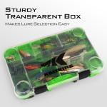 KastKing Bait Vault Camouflage Tackle Box, Plastic Tackle Trays, Fishing Tackle Box Storage Organizer with Removable Dividers, 4 Packs Lure Boxes Terminal Tackle Storage, Rounded Corner