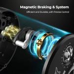 Piscifun Chaos Pro Baitcasting Fishing Reel, CNC Machined Aluminum Body Round Catfish Reel with 25LB Max Drag, Trolling Reel with Level Wind & Magnetic Braking for Lake & Saltwater, Black, Right Hand