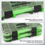 KastKing Bait Vault Camouflage Tackle Box, Plastic Tackle Trays, Fishing Tackle Box Storage Organizer with Removable Dividers, 4 Packs Lure Boxes Terminal Tackle Storage, Rounded Corner