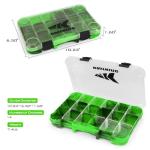 KastKing Bait Vault Camouflage Tackle Box, Plastic Tackle Trays, Fishing Tackle Box Storage Organizer with Removable Dividers, 4 Packs Lure Boxes Terminal Tackle Storage, Rounded Corner
