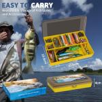 WITOROR Fishing Lures, 148Pcs Tackle Box with Tackle Included, Crankbaits, Spoon, Hooks, Weights & Other Accessories, Fishing Bait Lure Gear Kit Gifts for Men Bass Freshwater