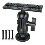 Helix Universal 360 Rotation Fish Finder Bracket, Nylon & Stainless Steel Holder for Marine, Boat, Kayak, Pontoon, Canoe - 4 Screws, 4 Nuts