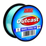 Zebco Outcast Monofilament Fishing Line, 550-Yards, 8-Pound, Low Memory and Stretch, High Tensile Strength, Blue