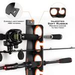 KastKing SafeGuard Fishing Rod Holder for Garage, Wall or Ceiling Mounted Fishing Rod Rack Storage Organizer, Fishing Pole Holder Holds 12 Rods or Combos in Less Than 36 Inches